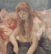 Berthe Morisot, Detail of two girls